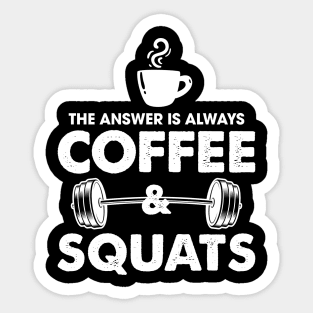 Coffee & Squats Sticker